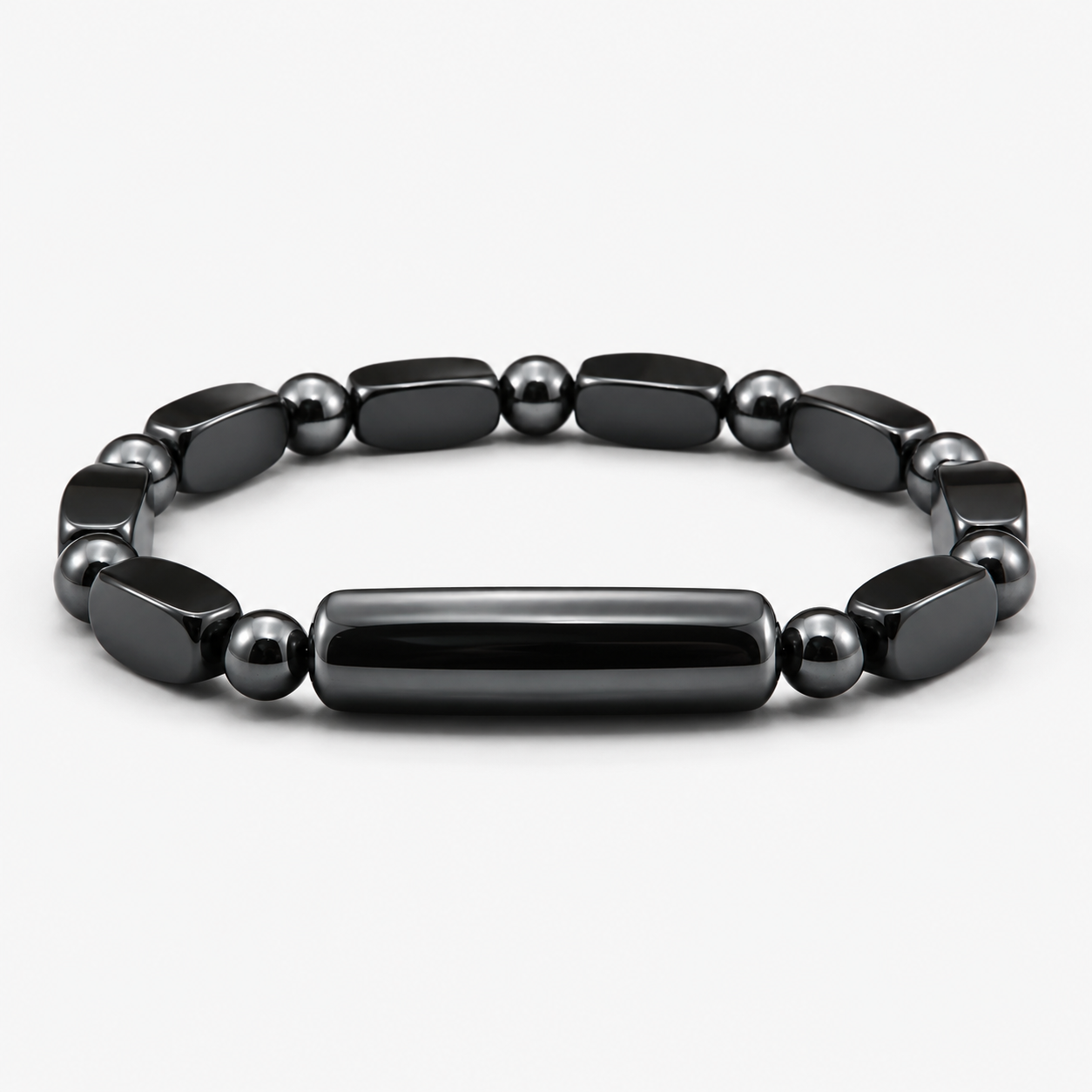 Bracelet Hématite Argentée