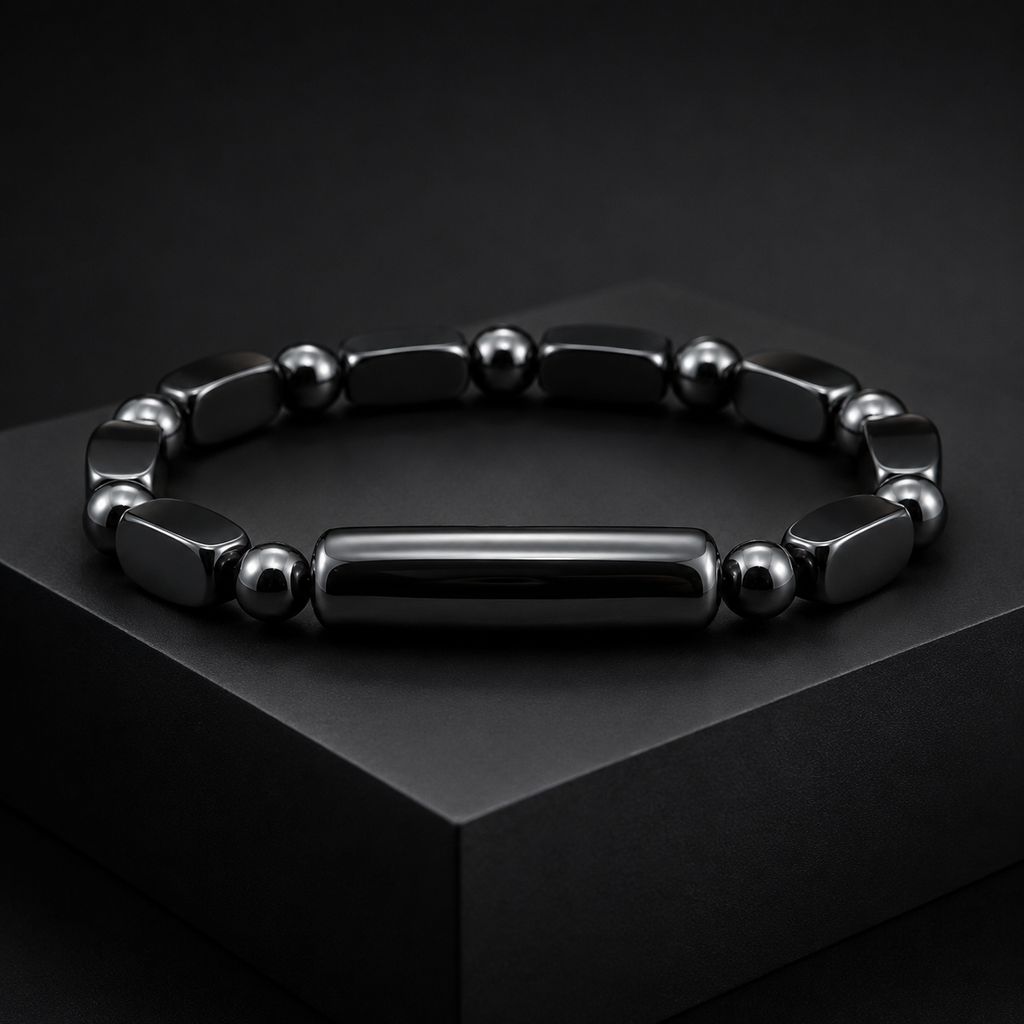 Bracelet Hématite Argentée