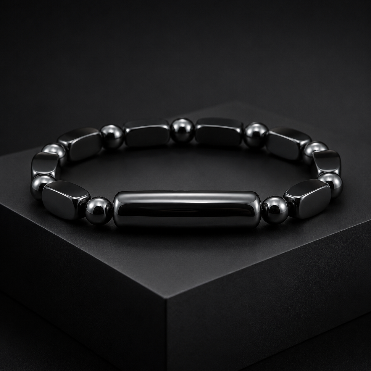 Bracelet Hématite Argentée