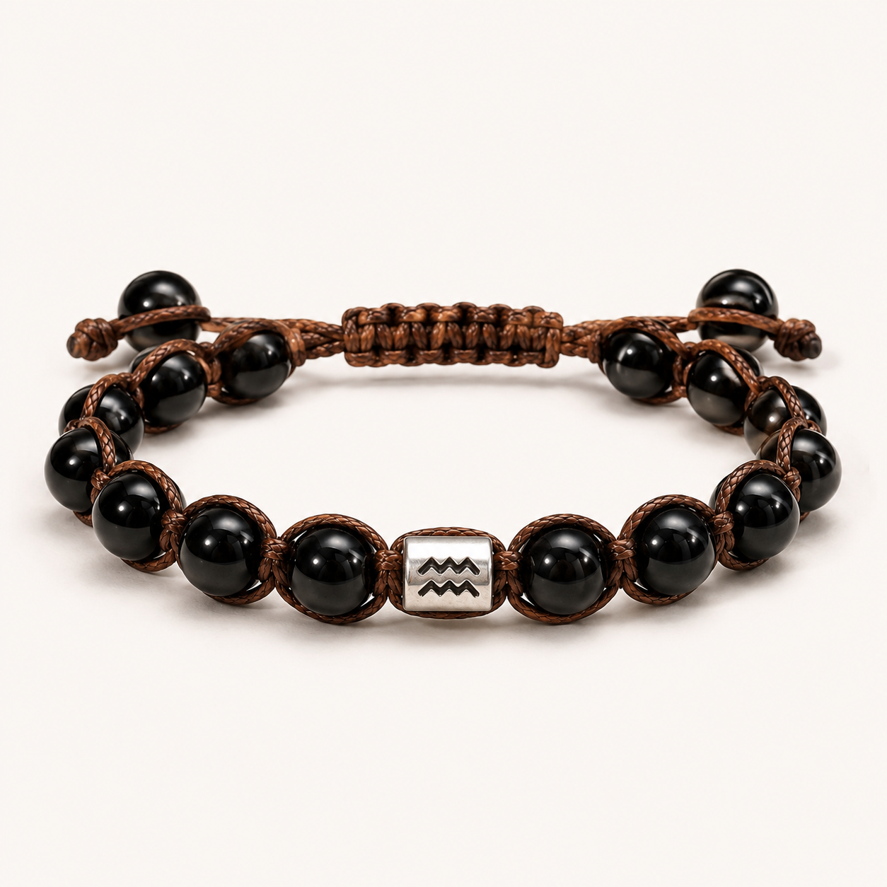 Bracelet Obsidienne & Signe Astrologique